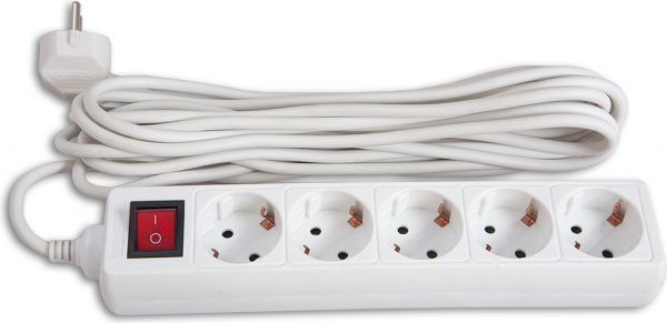 Сетевой фильтр Buro 5 розеток 5 м BU-PS5.5/W